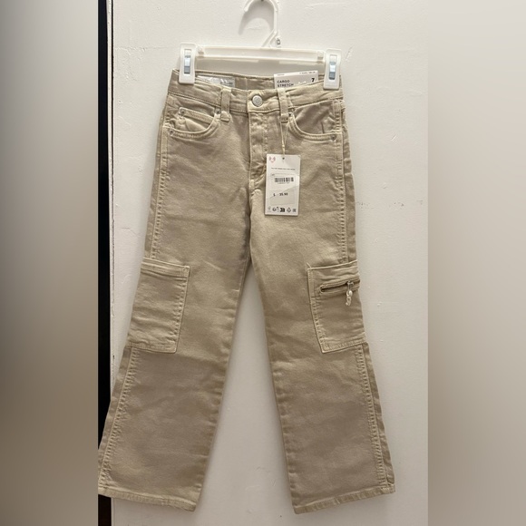 Zara girls stretch cargo pants size 7 NWT - Picture 1 of 2